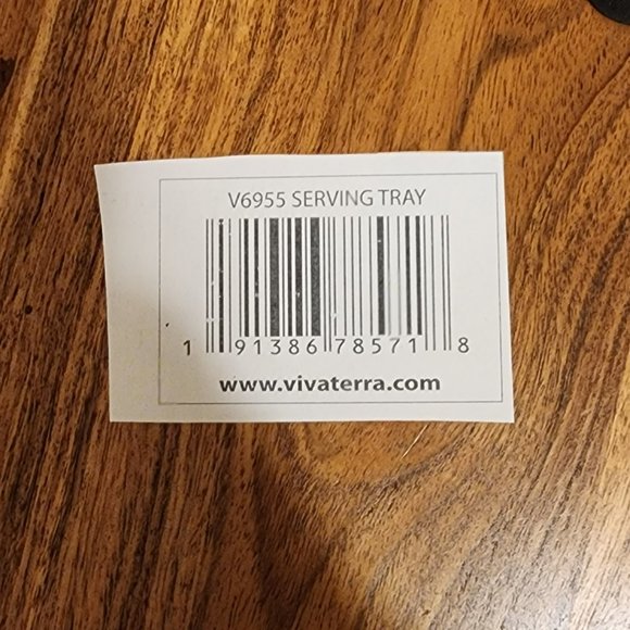 Carved Acacia Wood Divided Serving Tray - Picture 9 of 9